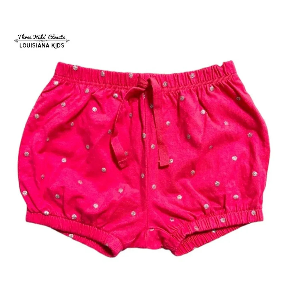 Baby Gap 2Y Pink Polkadot Bubble Shorts Bloomers